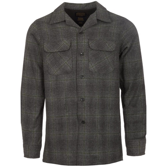 Pendleton Other - New Pendleton Fitted Virgin Wool Board Shirt Grey